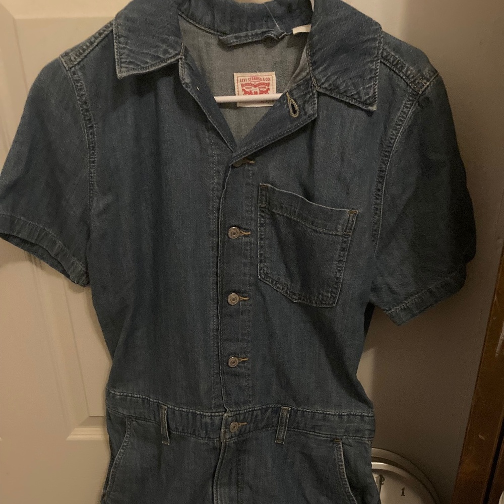 NWT Levi’s Denim Romper Women’s Button Down